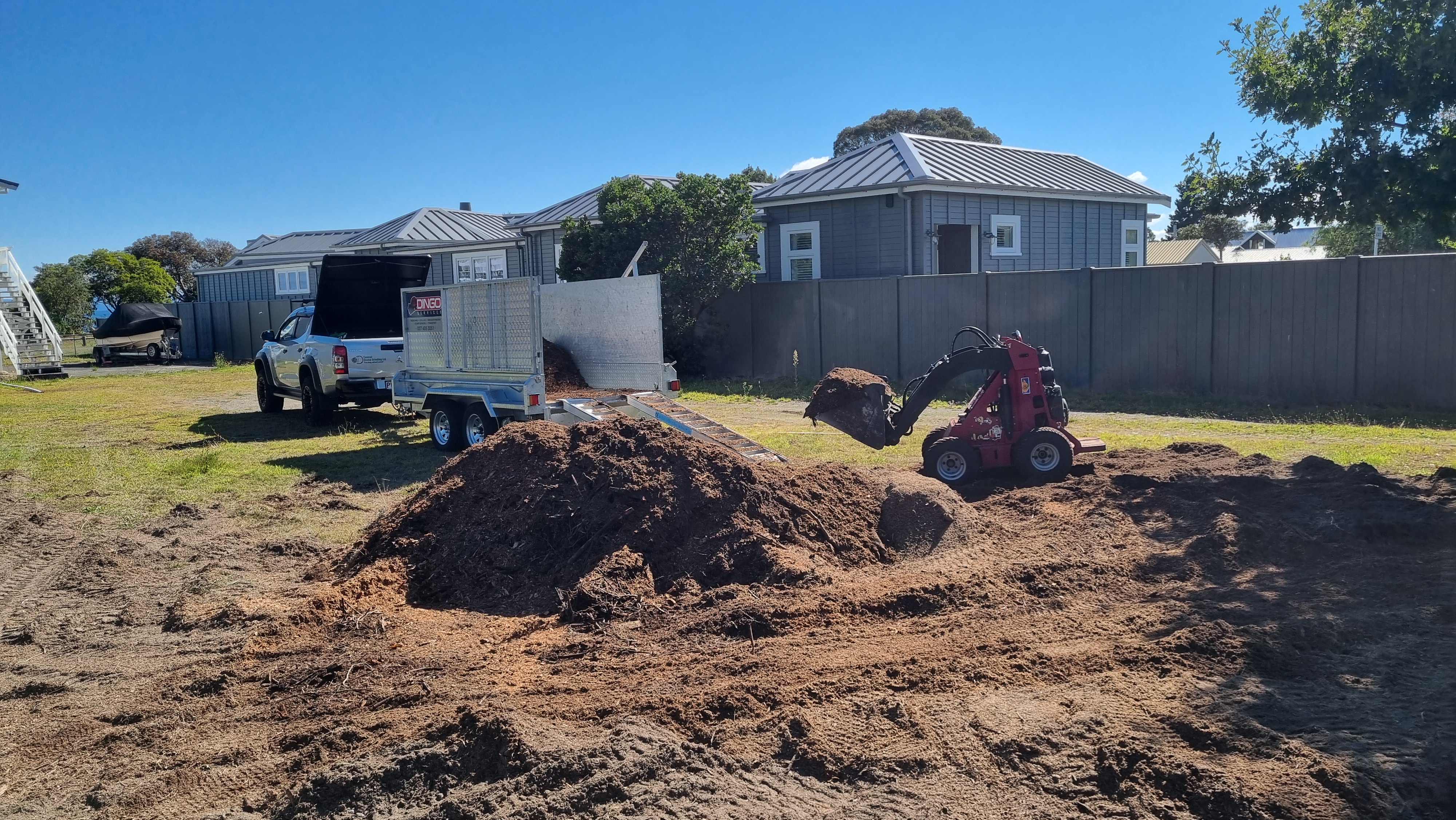 Digging work
